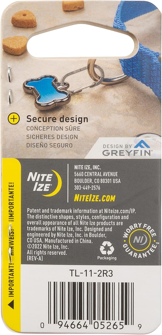 Nite IZE MicroLink Pet Tag Carabiner, Stainless Steel Cat and Dog Tag Clip, 2 Count (Pack of 1)
