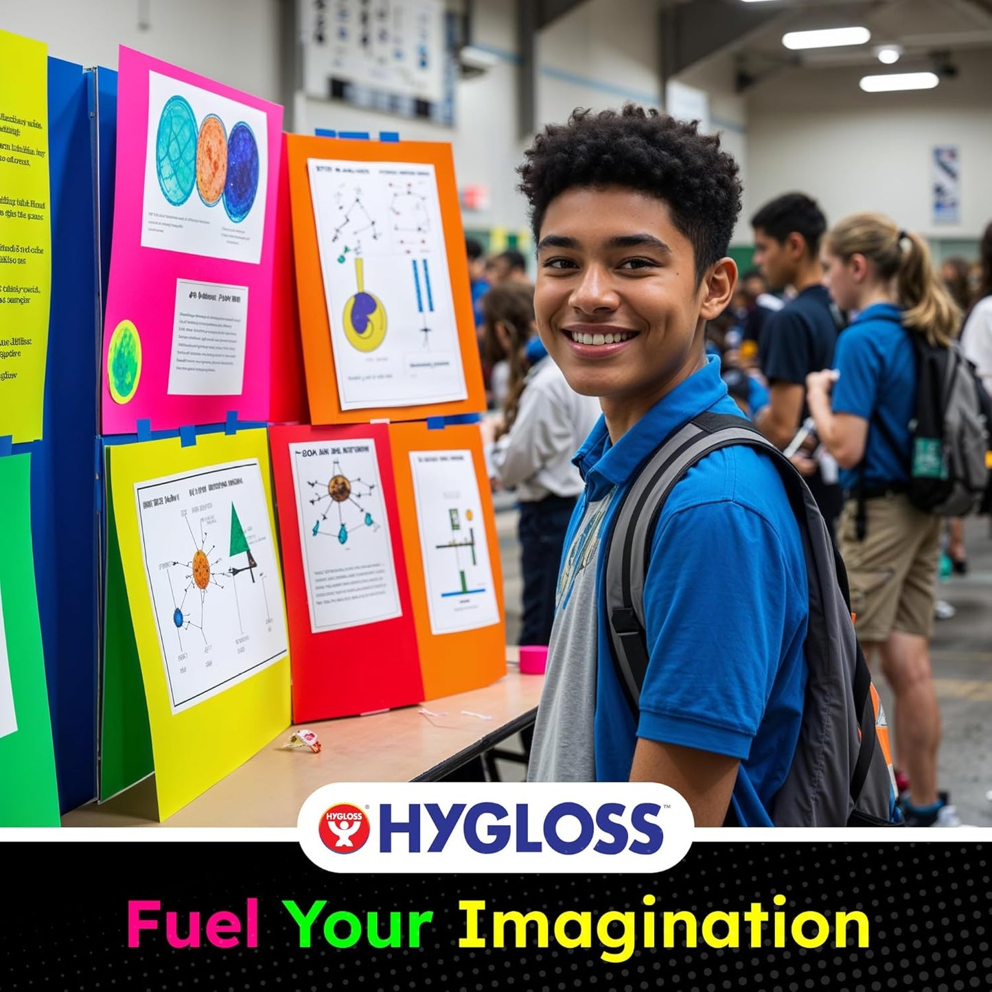 Hygloss Large Poster Board 22x28 - 25 Neon Orange Single Color Poster Boards Bulk Pack - 10 Pt. Thickness Colored Poster Board Paper for Projects, Signs, Displays - Posterboard Multipack 22" x 28"