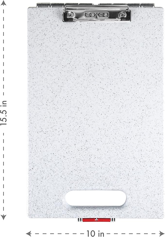 Dexas Clipcase Storage Clipboard with Handle, Granite Pattern