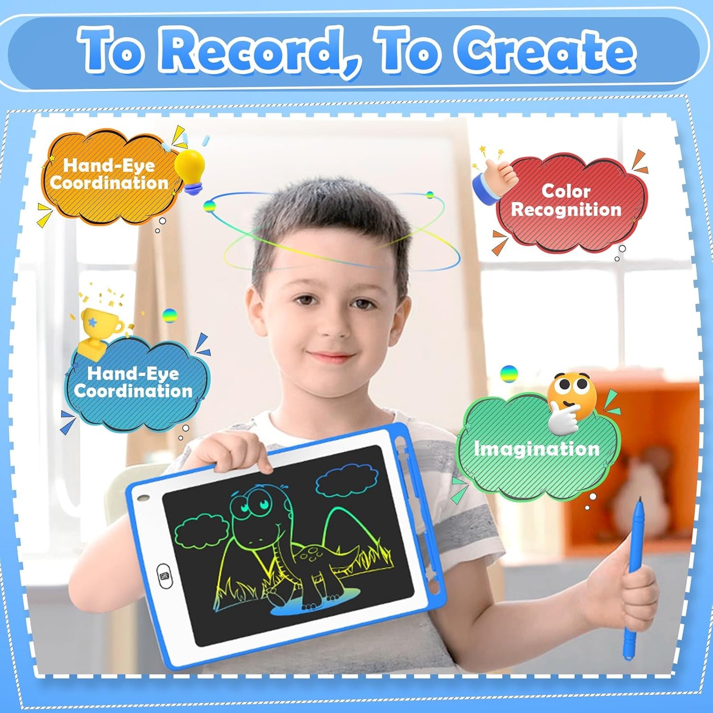Party Favor LCD Writing Tablet for Kids, 8.5 Inch Colorful Doodle Board Drawing Tablet, Educational Learning Toys Birthday Gifts for Kids Age 3 4 5 6 7 8 (16 Pack)