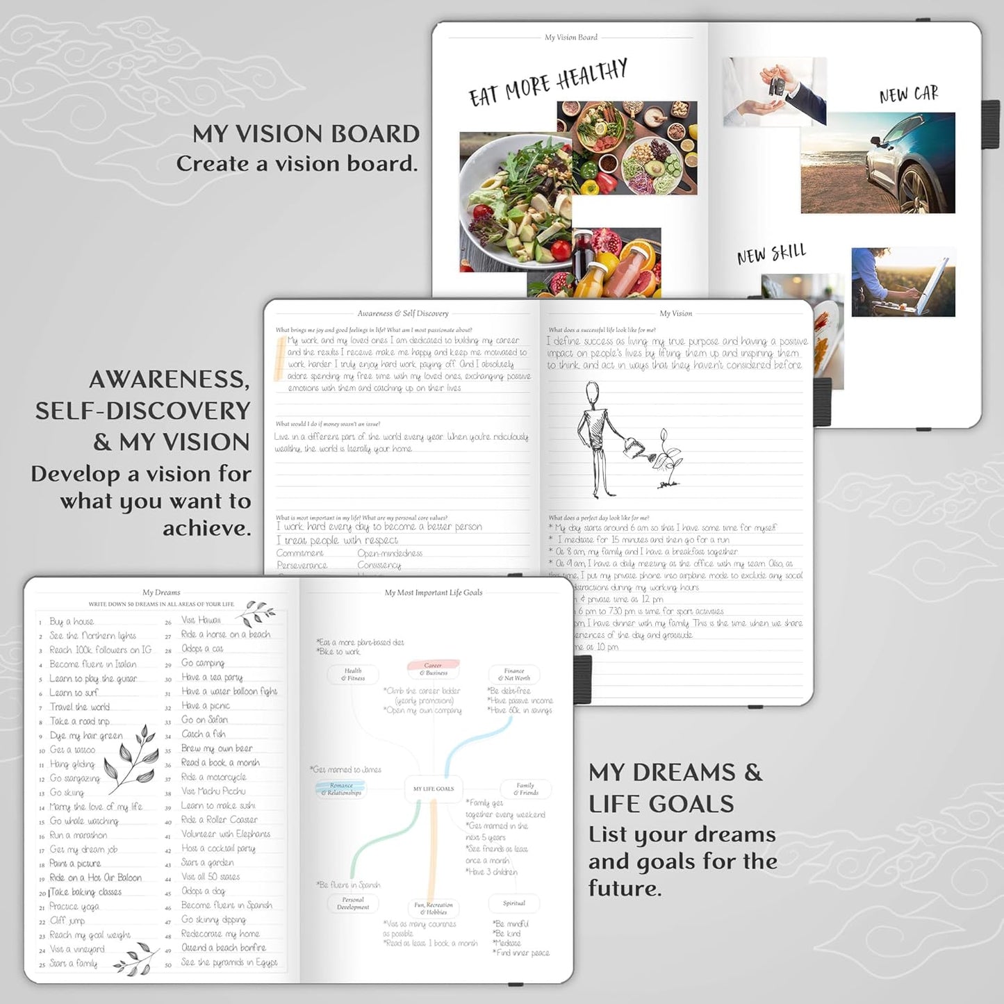 Legend Planner – Weekly & Monthly Life Planner to Hit Your Goals & Live Happier. Organizer Notebook & Productivity Journal. A5 (Mystic Gray)
