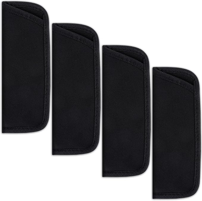 Xthrotsenk 4 Pack Eyeglass Case Soft Slip in Glasses Cases Black Eyeglasses Holder Protective Case for Travel Sunglasses Case Pouch Fabric Spectacle Pouch Soft Glasses Sleeve Holder