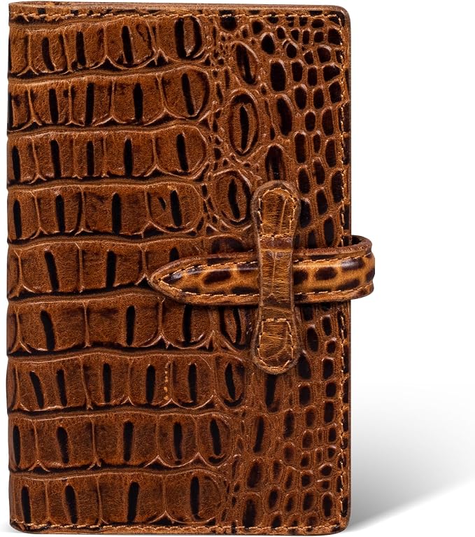 Genuine Leather Passport Holder Travel Bifold Wallet | For Men And Women Slim RFID Blocking Brown