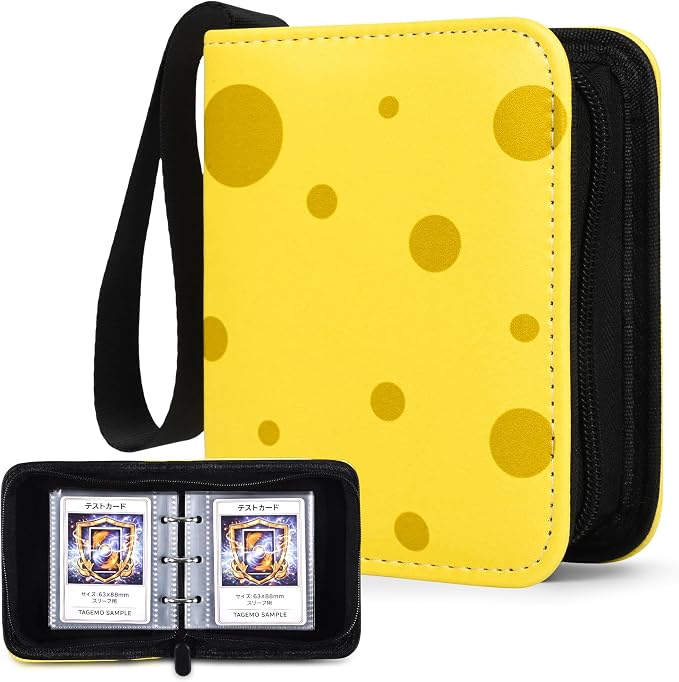 Mini Trading Card Binder Album, 1 Pocket Card Binder with 40 Pages 80 Pockets, Top Loading Small Card Binder for Trading Cards, Single Card Holder Book for TCG Sports,Game Cards, Card Storage Binder