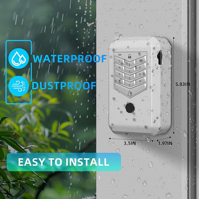 Smart Lock Box, Key Lock Box for Outside, WiFi Lock Box App Controlled, Realtor Lock Box with Bluetooth Digital Keypad, Outdoor Security Box for Keys for Homeowners Families Agents Office