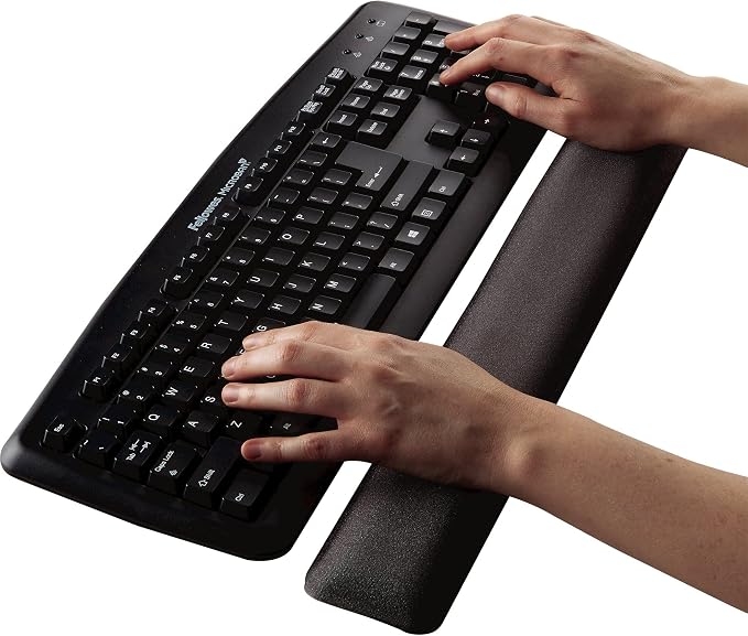 Fellowes Gel Keyboard Wrist Rest - Graphite (91737)