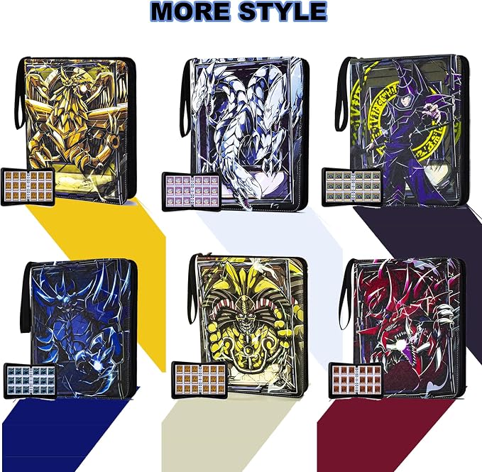 990 Pockets Card Binder, 9-Pocket 3-Rings Trading Card Album,Large Capacity Folder Compatible with YGO,MTG,TCG Trading Cards.