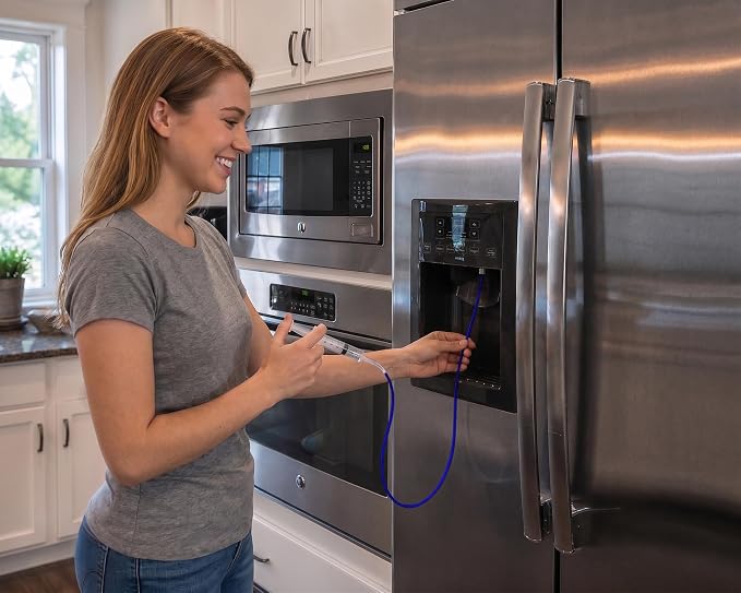 Frozen Water Line Tool - 36" - Made in USA - Unfreeze Your Refrigerator ice Maker Dispenser defroster Syringe