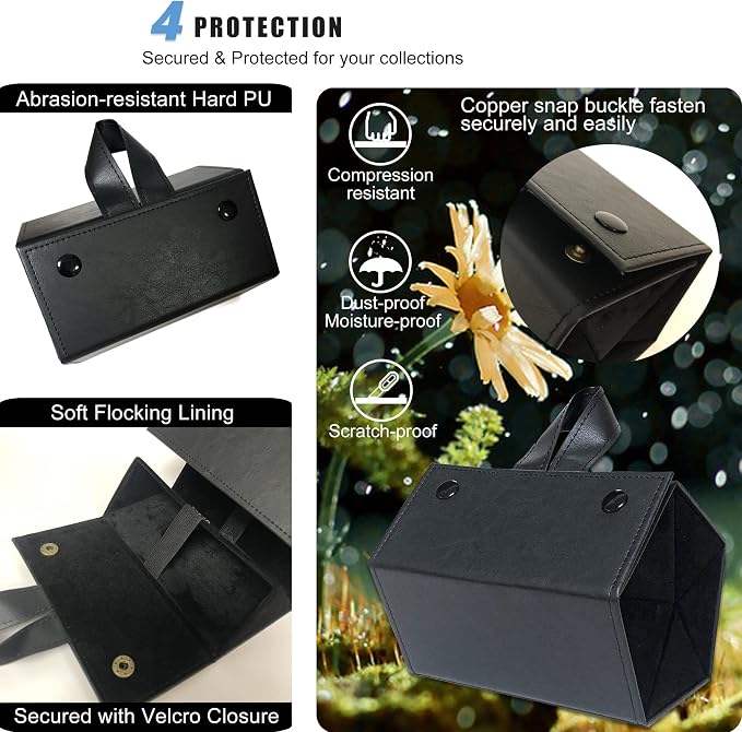Longjet Sunglasses Organizer Travel Glasses Case 5 Slots Multiple Pairs Eyeglasses Storage Box Hanging Eyewear Holder