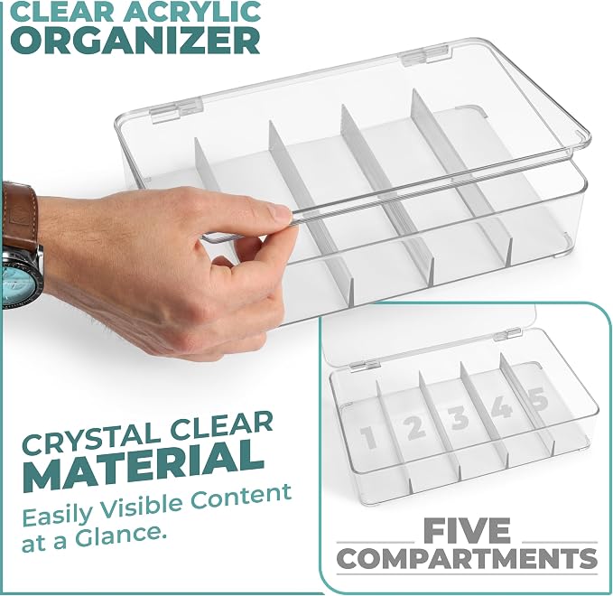 Sorbus Sunglasses Organizer - Plastic Stackable Eyeglass Case Storage Organizer for Multiple Glasses - Reading Glasses