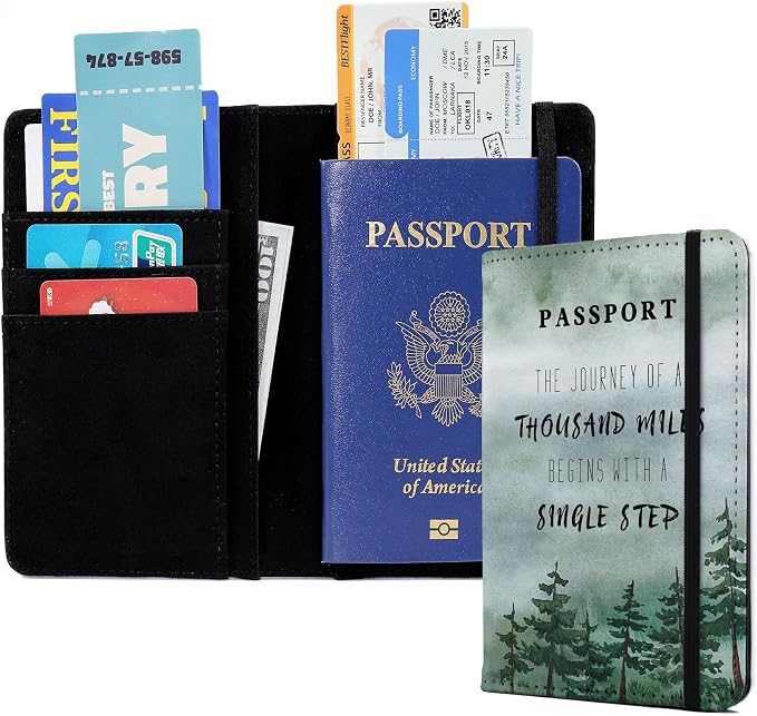 PDE-QUNLIAN Passport Book Holder Passport Wallet for Children Passport Holder for Kid Passport Cover for Boy and Girl Passport Case Passport Books Holder 1 PCS (6x4IN)