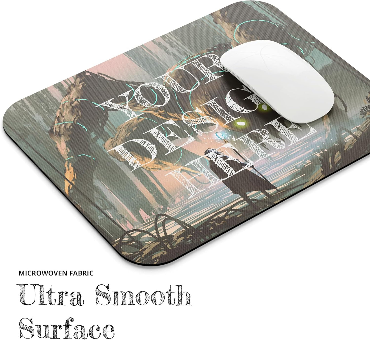 Custom Desk Mat – 12x18” Personalized Desk Pad with Photo, Text, or Logo | Sewn Edge Neoprene Mat for Work, Gaming & Office