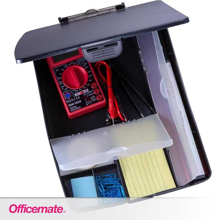 OIC83333 - CLIPBOARD,BOX,6 COMP,CC