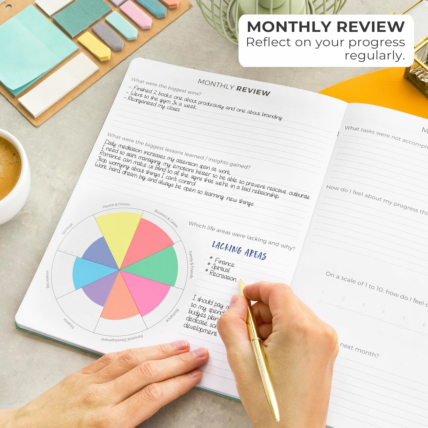 Clever Fox Planner PRO – Weekly & Monthly Life Planner to Increase Productivity, Time Management and Hit Your Goals, 8.5x11″ (Emerald)