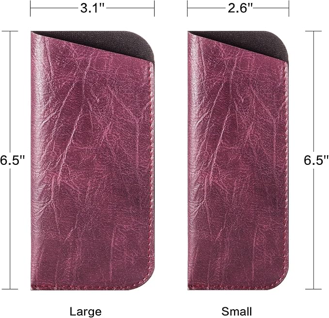 TRIUMPH VISION Reading Glasses Pouch Eyeglass Sleeve Soft Case Slim 3 Pack | Alternative to Bulky Case Lightweight，Neoprene Lined Padded Protect Optical lens Slip in, Cute Pattern Portable for Daily Use
