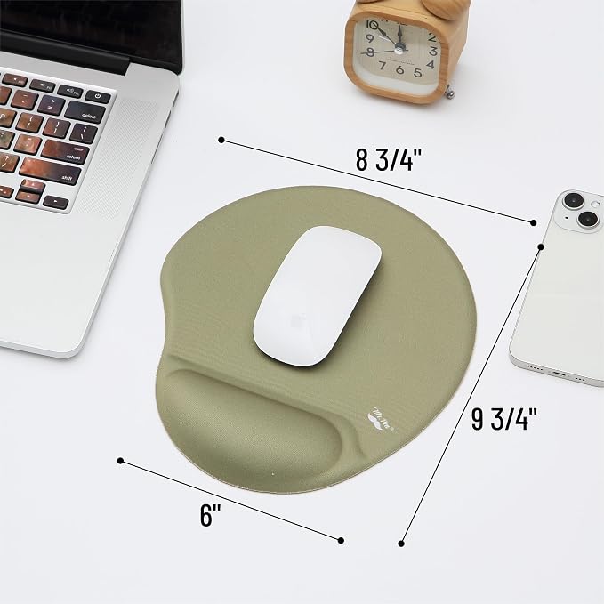 Mr. Pen- Ergonomic Mouse Pad with Wrist Rest | Breathable Fabric with Memory Foam Cushion, Non-Slip Rubber Base, Gel Mouse Pad with Wrist Support