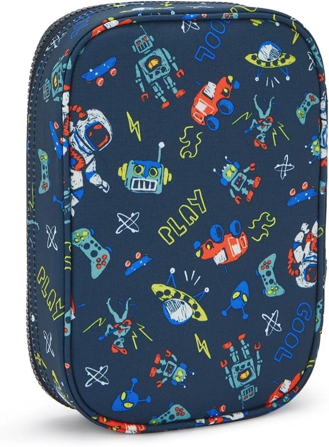 Kipling Women's 100 Pens Printed Case, Organize Accessories, Art Supplies, Makeup, Travel Organizer