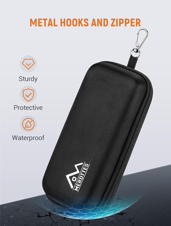 Double Glasses Case Hard Shell, Dual Sunglasses Organizer w/Zipper, Shockproof Travel Eyewear Storage Case for Car