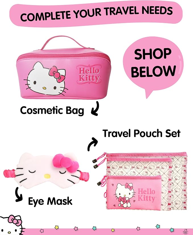 Hello Kitty Passport Holder for Travel Official License, Cute (Gradient) | Passport Cover, Sanrio Gifts