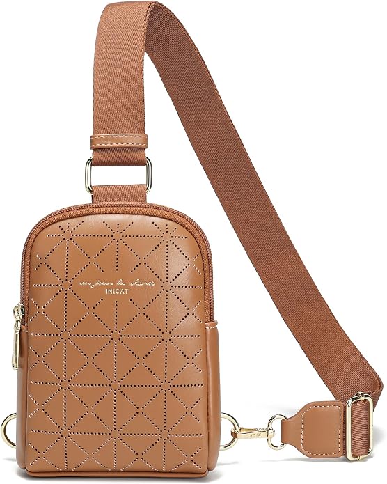 Lightweight Small Crossbody Sling Bag for Women | Mini Travel Purse,Multi-pocket with Card Slots,Durable Vegan Leather,Everyday Carry