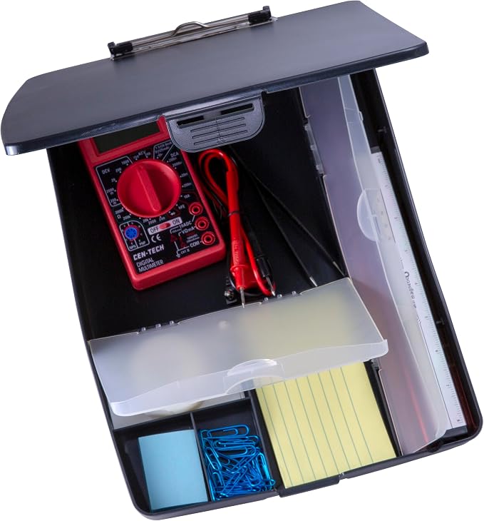 OIC83333 - CLIPBOARD,BOX,6 COMP,CC
