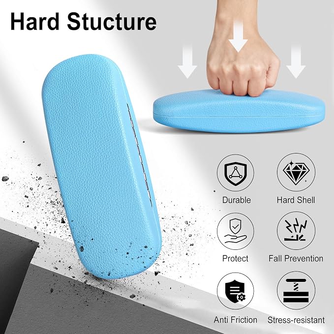 RayLove Unisex Hard Shell Eyeglasses Cases, Protective Case For Glasses