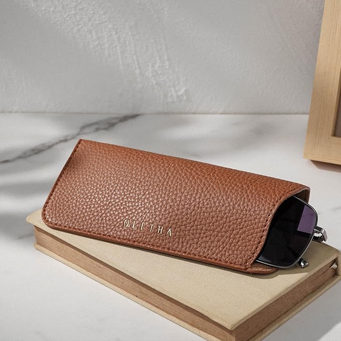 OLETHA Aesthetic Soft Glasses Case, Slip-in Design