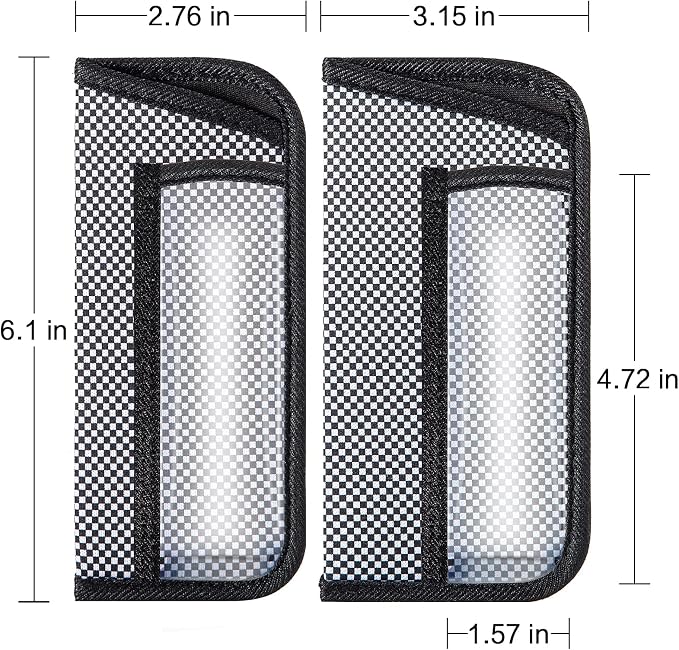 TRIUMPH VISION 3 Pack Reading Glasses Pouch Soft Case Eyeglass Sleeve Slim | Alternative to Bulky Case in bag, Lightweight Lined Padded Protect Optical lens Slip in, Cute Pattern Portable for Daily Use