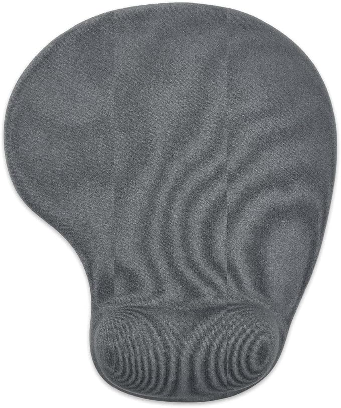 Office Mousepad with Gel Wrist Support - Ergonomic Gaming Desktop Mouse Pad Wrist Rest - Design Gamepad Mat Rubber Base for Laptop Computer -Silicone Non-Slip Special-Textured Surface (09Dark Grey)