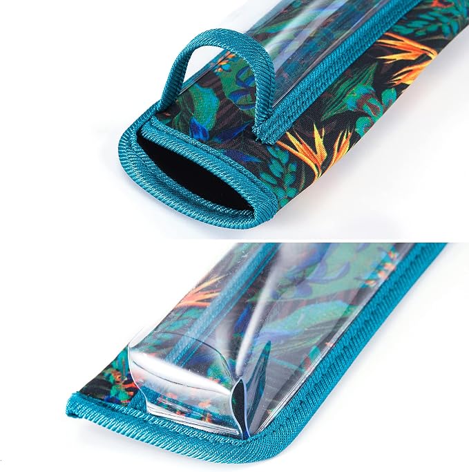 TRIUMPH VISION Reading Glasses Pouch Eyeglass Sleeve Soft Case Slim 3 Pack | Alternative to Bulky Case Lightweight，Neoprene Lined Padded Protect Optical lens Slip in, Cute Pattern Portable for Daily Use