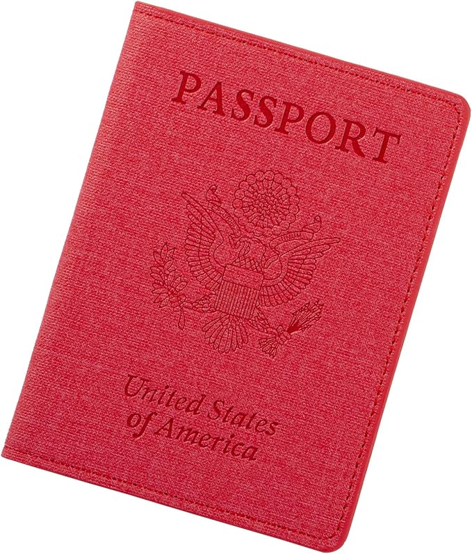 Passport Holder,Travel Essentials for women,Travel Gifts(Gold Rose)