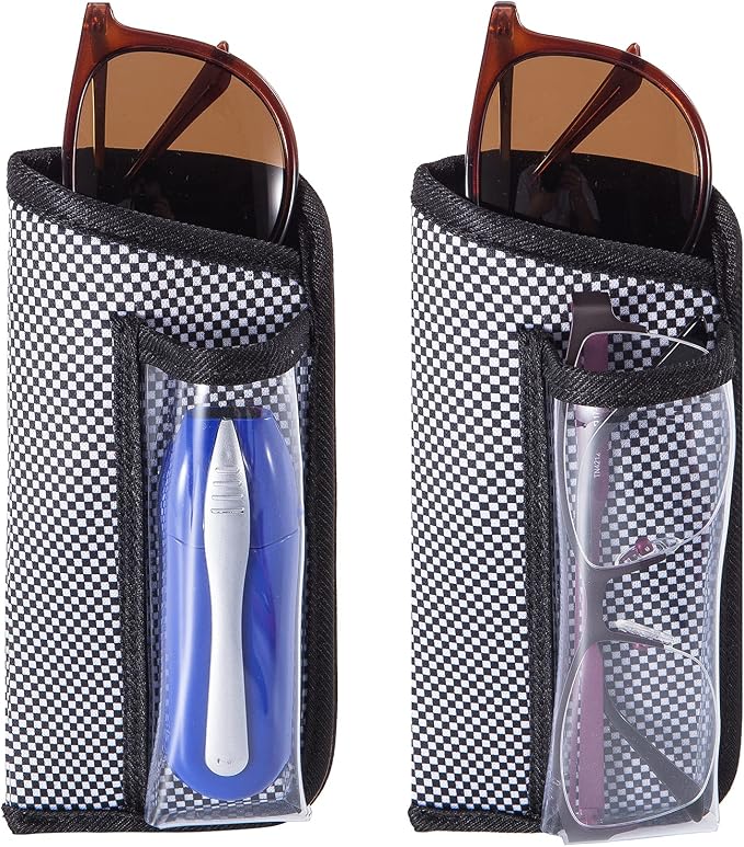 TRIUMPH VISION Reading Glasses Pouch Eyeglass Sleeve Soft Case Slim 3 Pack | Alternative to Bulky Case Lightweight，Neoprene Lined Padded Protect Optical lens Slip in, Cute Pattern Portable for Daily Use