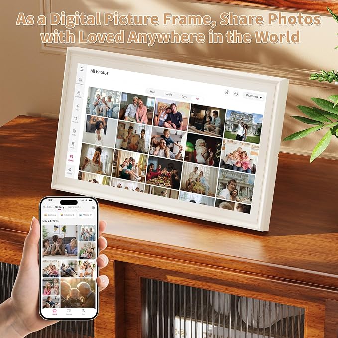 Digital Calendar, Electronic Calendar with 15.6-inch Touch Screen,32GB Smart Calendar, Work and Family Planner, Also Functions As a Digital Picture Frame,Best Gift for Your Loved Ones