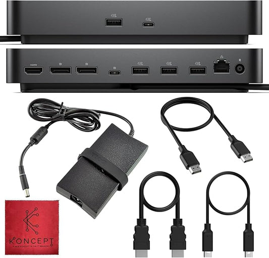 Dell WD25 USB-C Docking Station with 100W Power, Dual Display HDMI/DP, 2.5GbE LAN, and USB-C Cable – 3-Year Warranty