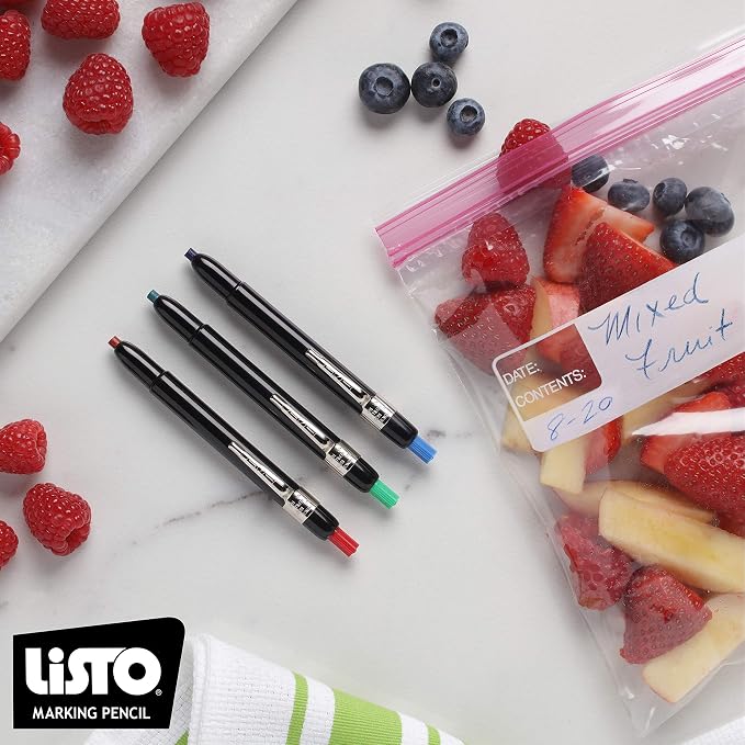Listo 1620 - Box of 12 - China Markers/Grease Pencils/China Marking/Pencils/Wax Pencils - Made in USA (Orange)