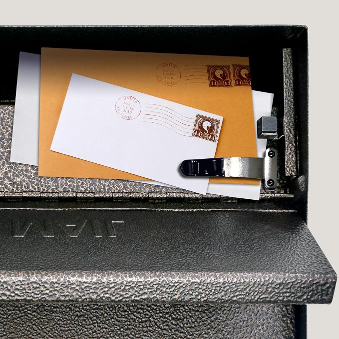 Mail Boss 7164 Metro, Bronze High Capacity Wall Mounted Locking Security Mailbox