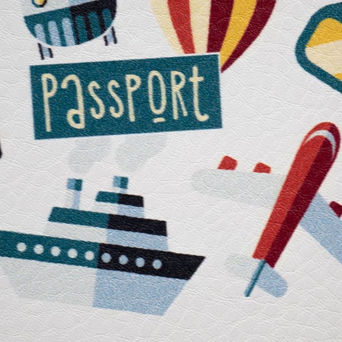 Passport Cover for Kids, Women and Men, Cute Travel Passport Holder (Tourist Pattern)