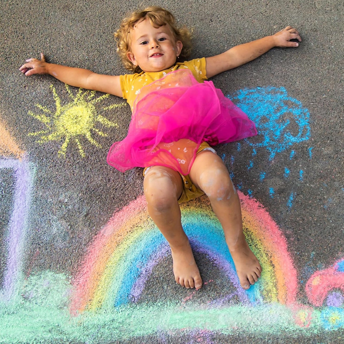 200PCS Washable Sidewalk Chalks Set in 20 Colors: Jumbo Drawing Chalk for Kids Outdoor Art, Non-Toxic Dustless Colored Giant Box Chalkboard Chalk for Toddler Painting on Blackboard, Playground, Party