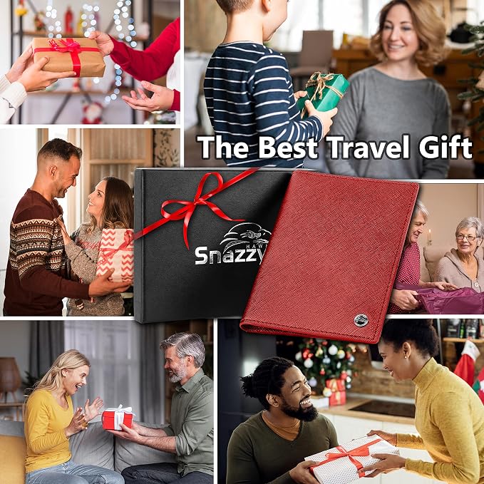 2 Passport Holder - Travel Essentials, RFID Blocking Wallet Credit Card Organiser, Plain Accessories Slim Cover For Men & Women | Travel Essentials