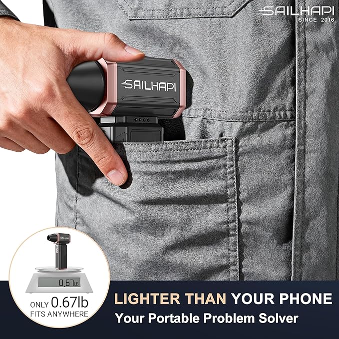 Electric Air Duster, 300000RPM High-Speed Cordless Blower for Barber with Variable Speed & Brushless Motor, Portable Mini Blower for Keyboard, PC, Computer, Replaces Canned Air, Gifts for Men