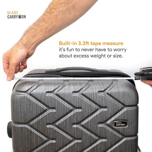 Mechanical Luggage Scale with Tape Measure, Up to 75 Pounds
