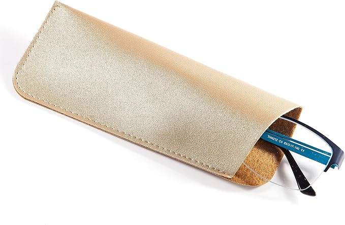 TRIUMPH VISION 3 Pack Reading Glasses Pouch Soft Case Eyeglass Sleeve Slim | Alternative to Bulky Case in bag, Lightweight Lined Padded Protect Optical lens Slip in, Cute Pattern Portable for Daily Use