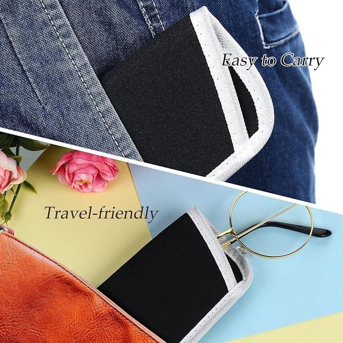 Konohan 12 Pieces Glasses Case Soft Eyeglasses Pouch Portable Eyewear Sunglasses Bag Anti Scratch, 6.1 x 2.76 Inch, 6 Colors