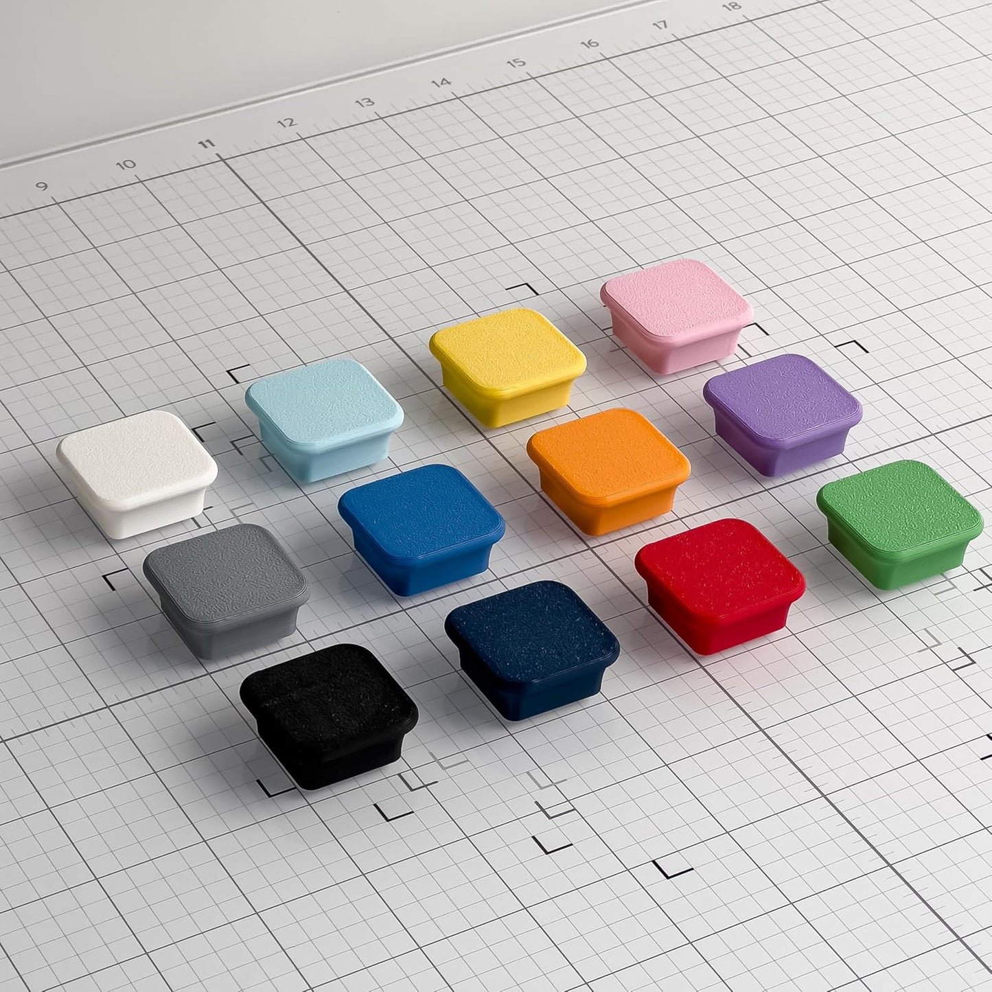Glassboard Studio MiniBar Magnet - Strong Neodymium Rare Earth Magnets for Fridge, Whiteboard, Locker & Magnetic Glassboards - Ideal for Crafting & Office Use - Strong Fridge Magnets (Steel Gray, 2)
