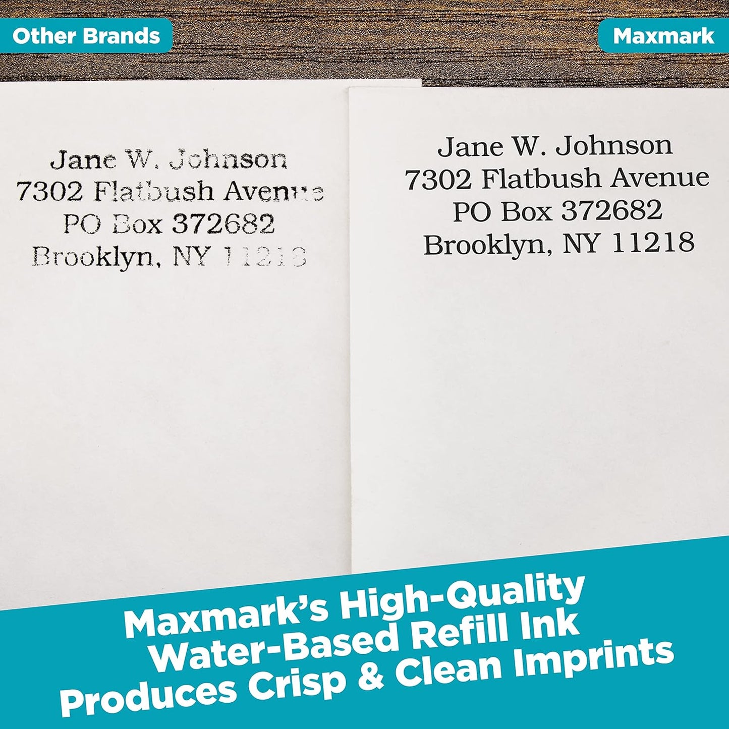 MaxMark Premium Refill Ink for self Inking Stamps and Stamp Pads, Dark Yellow Color - 2 oz.
