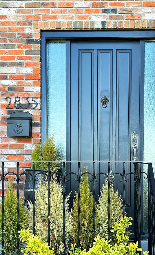 NACH Chelsea Wall Mount Mailbox for Outside, 11.5 x 5 x 13 inches, Black Mailboxes for Outside, Water Resistant Mailbox for Outside