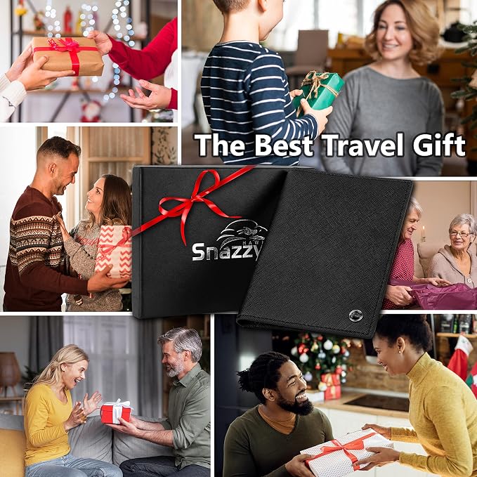 2 Passport Holder - Travel Essentials, RFID Blocking Wallet Credit Card Organiser, Plain Accessories Slim Cover For Men & Women | Travel Essentials