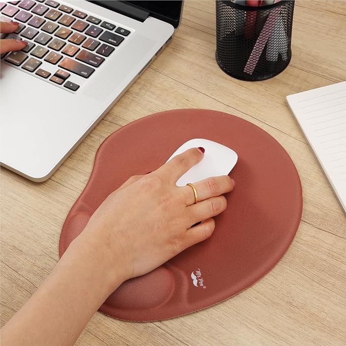 Mr. Pen- Ergonomic Mouse Pad with Wrist Rest | Breathable Fabric with Memory Foam Cushion, Non-Slip Rubber Base, Gel Mouse Pad with Wrist Support
