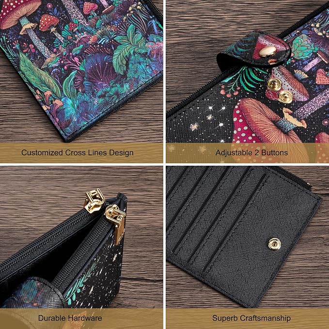 Travelambo RFID Wallet Women Large Size Bifold Multi Card Wallet Case with Zipper Pocke Credit Card Holder for Women