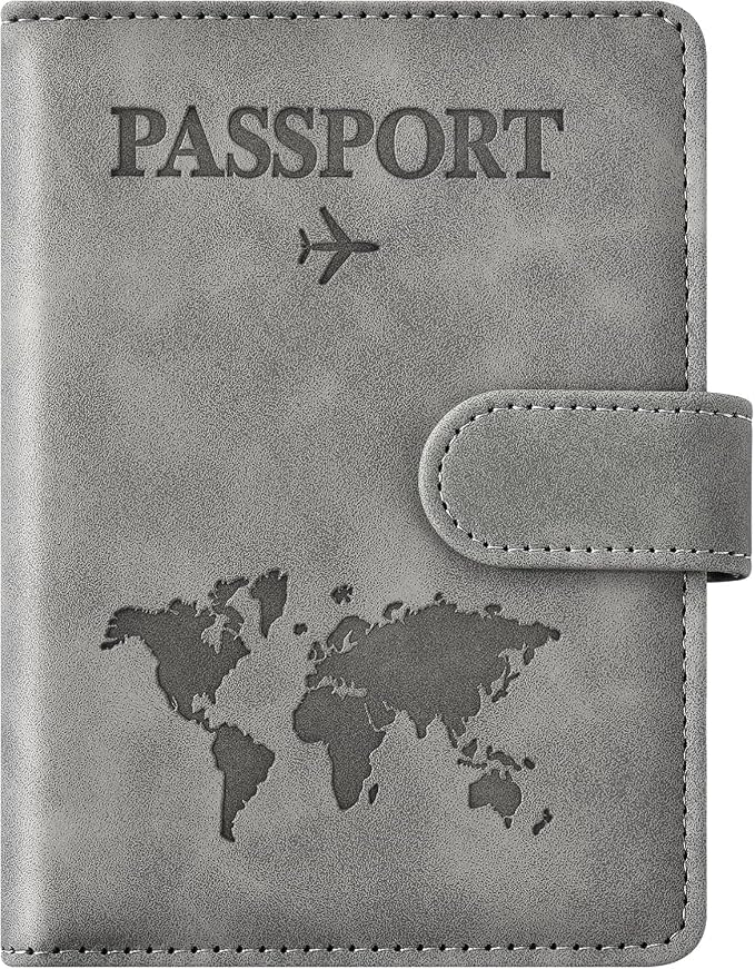 Passport Holder for Travel Women and Men RFID Passport Holder with Card Slots Holder Passport Case Passport cover Passport Wallet Travel Essentials and Accessories